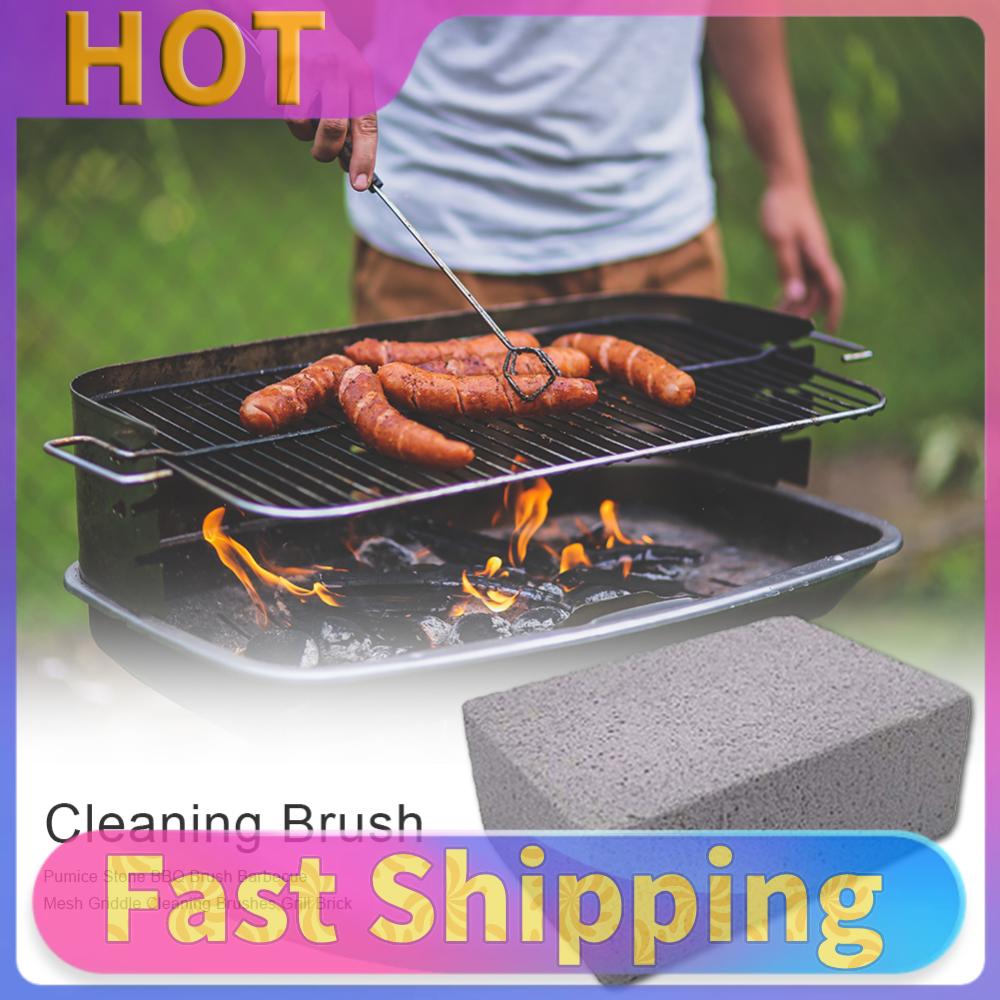 Outdoor Barbeque Grill Bricks Pumice Stone BBQ Brush Grill Mesh Cleaning Brush