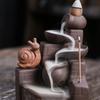 1 Stück Lila Ton Niedliche Schnecke Wasserfall Rückfluss Räuchergefäß Zen Meditation Feng Shui Heimdekoration Tragbares Räuchergefäß