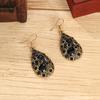 1 Pair Dangle Earrings Ethnic Style Shiny Rhinestone Inlaid Decorative All-match Jewelry Gift Faux