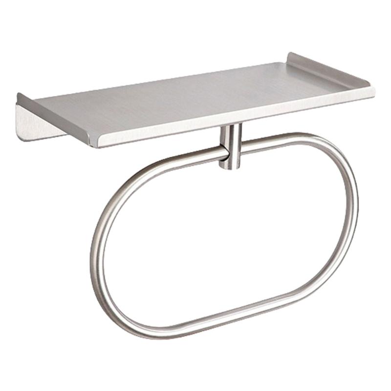 

Modern Towel Rings Bathroom Storage Solution Sturdy Stainless Steel Construction Fit Various Wall Types Daily Use серебряный