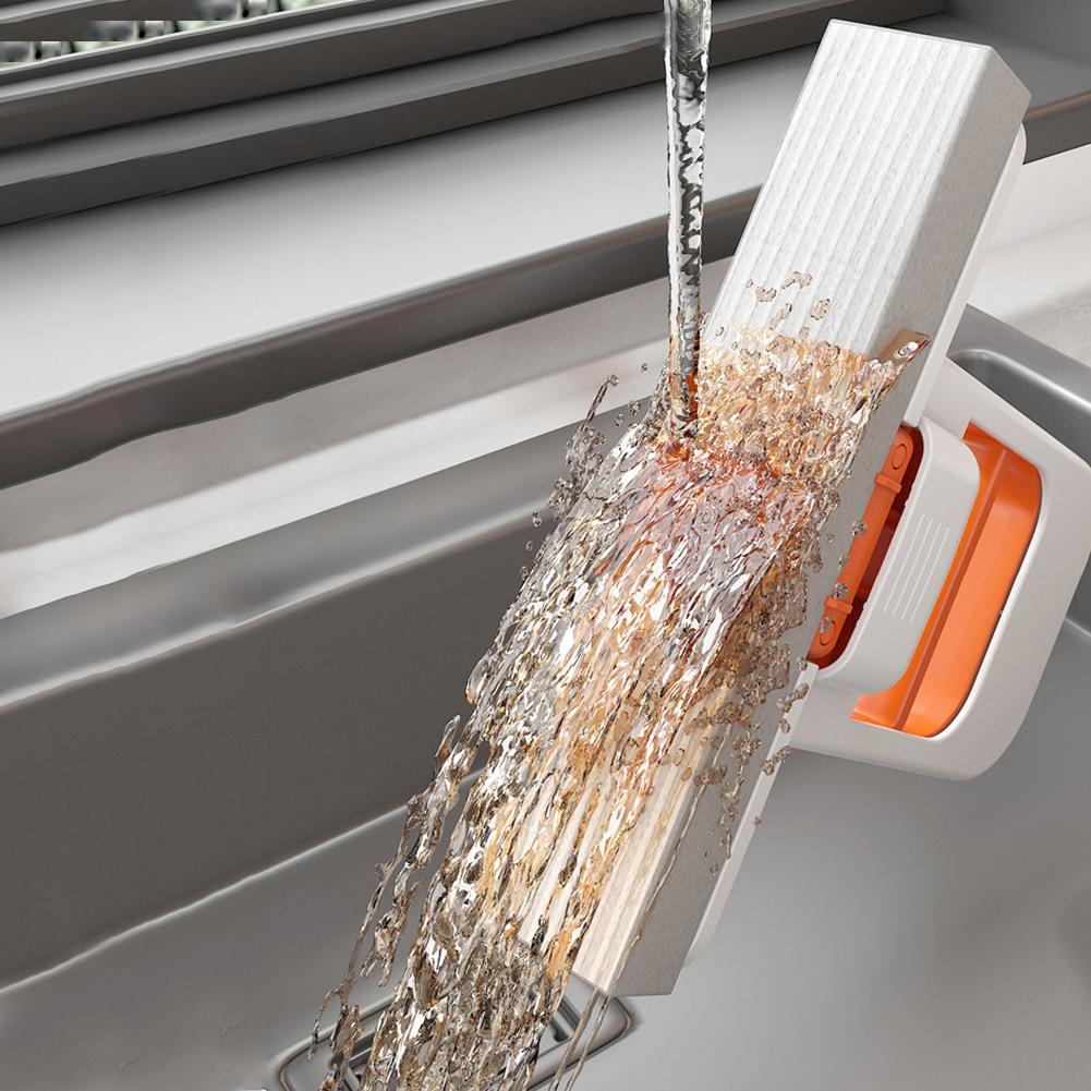 Multifunktionaler Handmopp Mini Faltbarer Tischmopp Freihändiges Waschen Schwammmopp Reinigungswerkzeuge für Schreibtisch Boden Fenster Auto