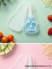 Baby Safety Ceramic Food Scissors with Lock Buckle for Household Kitchen Use