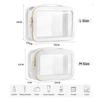 Fashion Custom Eco-Friendly Large PVC Leather Cosmetic Bag Portable Travel Water-proof for Pouch Clear Makeup Storage