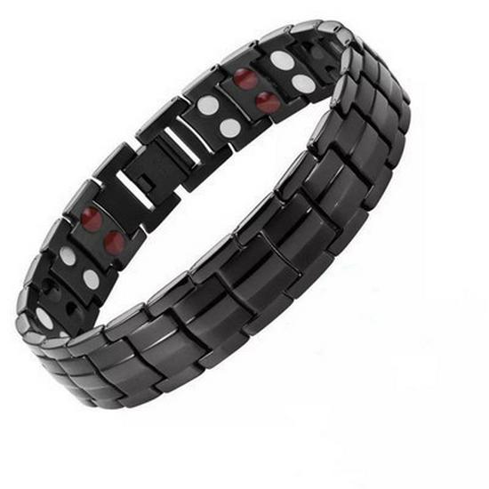 Detachable Double-Row Magnet Men's Bracelet - European and American Style