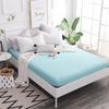 Fitted Sheets, Cotton Fitted Sheets, Bedspreads, Solid Color 13372 Pure Cotton Single Fitted Sheets, 120*200+25, Fitted Sheet Height