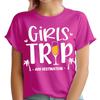 Personalised Your Destination Girls Hen Party Trip Womens 100% Cotton T-shirt Mens Tees Tops Top #T1149
