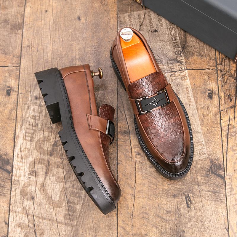 Men's Dress Shoes Luxury Business Leather Shoes 2026Fashion New Casual Shoe Classic Men's Loafers Soft Oxford Office Work Shoes