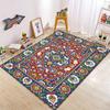 Tapis Persan Vintage pour Salon Chambre Bohème Turc Marocain Tapis Ethniques Antidérapant Mandala Géométrique Paillasson Affiche