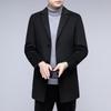Firstview Men's Urban Casual Mid-Length Wool Blend Coat FV24D1150