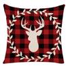Christmas Elk Forest Car Neck Guard Home Sofa Pillowcase Christmas Pillowcase with Core