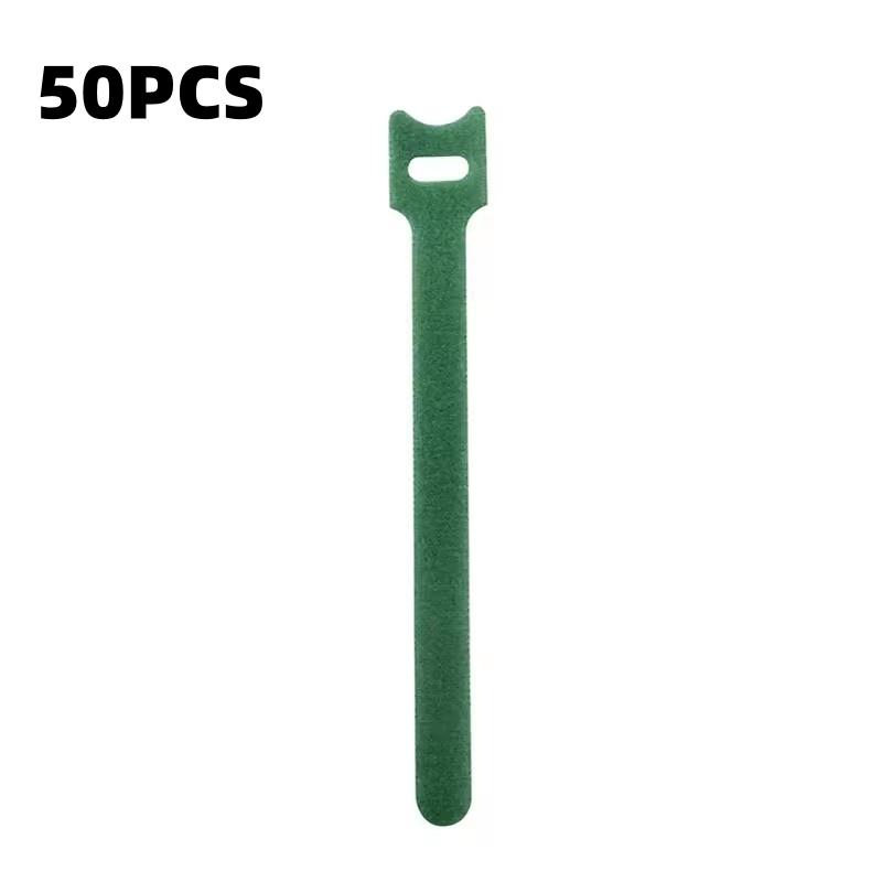 10/30/50pcs Releasable Cable Organizer Ties Mouse Earphones Wire Management Nylon Cable Ties Reusable Loop Hoop Tape Straps Tie