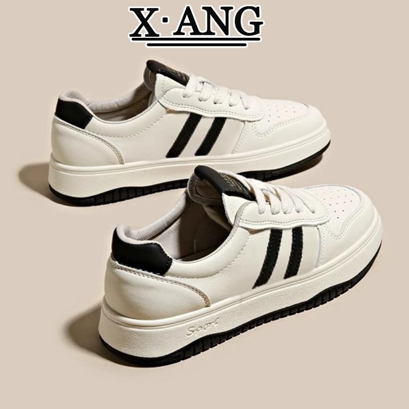 Leather soft-soled white shoes women's shoes spring new versatile board shoes flat casual shoes women's sports shoes