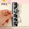 Piano Key Bookmark Bookmark, Stainless Steel Music Note Page Marker, Musical Decorative Elegant Book Accessory for Lovers, Black White Reading