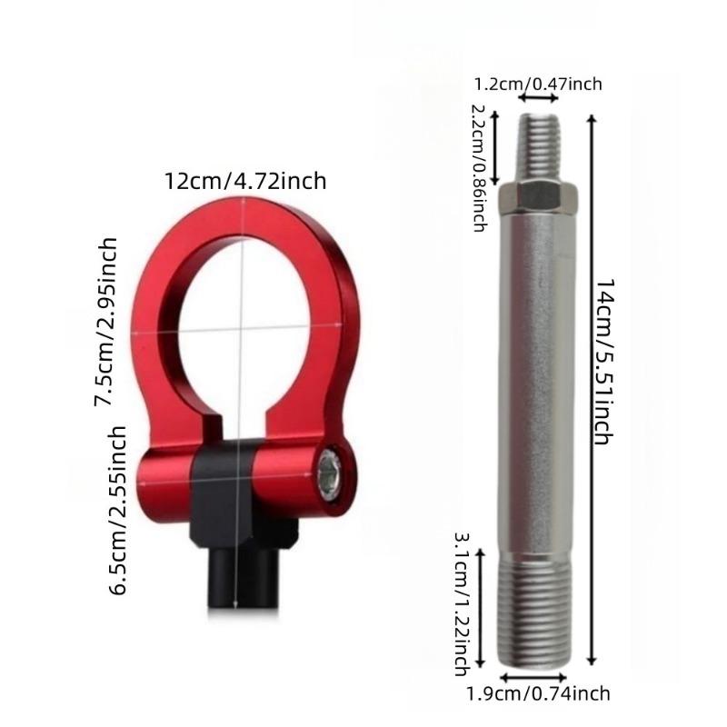 Aluminum Alloy Tow Hook for Geely Vision - Car Decoration Towing Hook Off-Road Modification Part