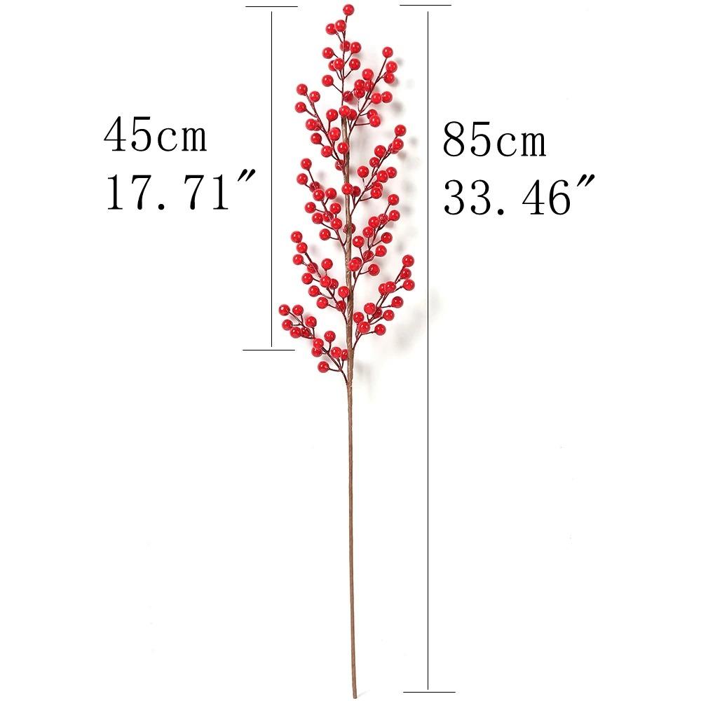 Artificial Red Berry Bouquet Christmas Decoration Fake Flower for Home Decor Xmas Tree Navidad New Year 2025 Ornaments Accessory
