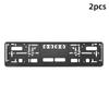 2 PCS 520x110mm Car License Plate Holder License Plate Tag Holder Mount Adapter Bumper Frame Bracket Black Plate Frame License Plate Covers Frames 6