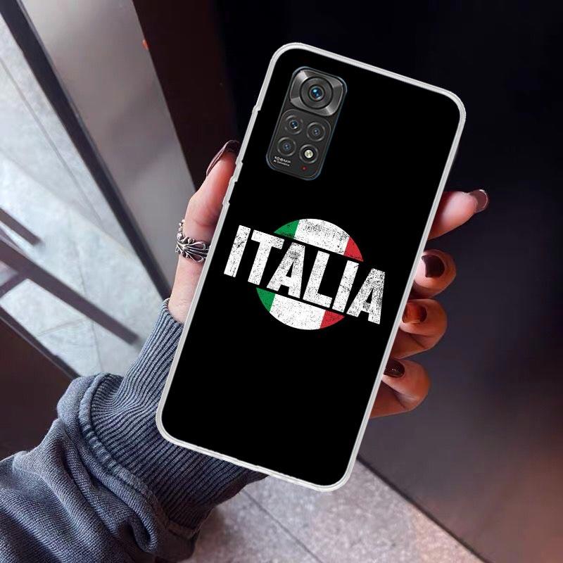 

Italy Flag Phone Case For Xiaomi Redmi Note 10 11 12 13 14 15 Pro Plus 11S 12S 14S 11T 11E 10S Soft TPU Back Cover Redmi Note 14 Redmi Note 12 Pro 5G