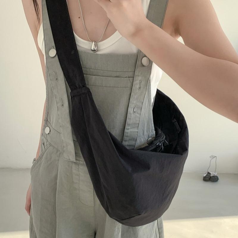 

Dumpling Bag Men s and Women s Sports Crossbody Bag Simple and Large-capacity Commuting Single-shoulder Bag зелений