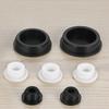 Black/White Round Silicone Rubber Seal Hole Plugs Bore 6.8mm-161.5mm T Type Stopper Blanking End Caps Seal