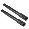 2Pcs Magnetic Extension Rods Round Flat Adapter 83mm Steel Tool for Mechanics and Projects