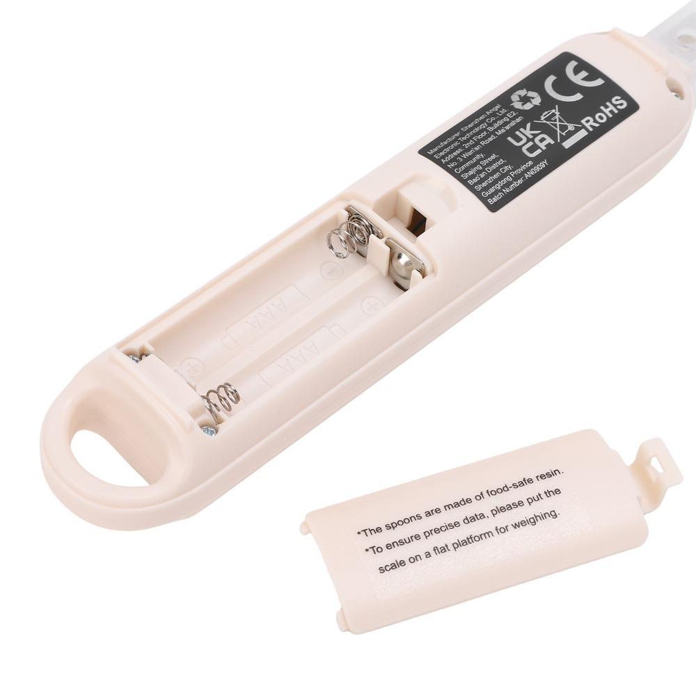 Beige Light Green Digital Measuring Spoon LCD Display Digital Food Weighing Spoon Portable Use