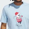 Adidas Golf Classic Chip Graphic Round Neck Cotton Fashion Versatile Breathable Short Sleeve T-Shirt Men Tops Sky-Blue JJ4201