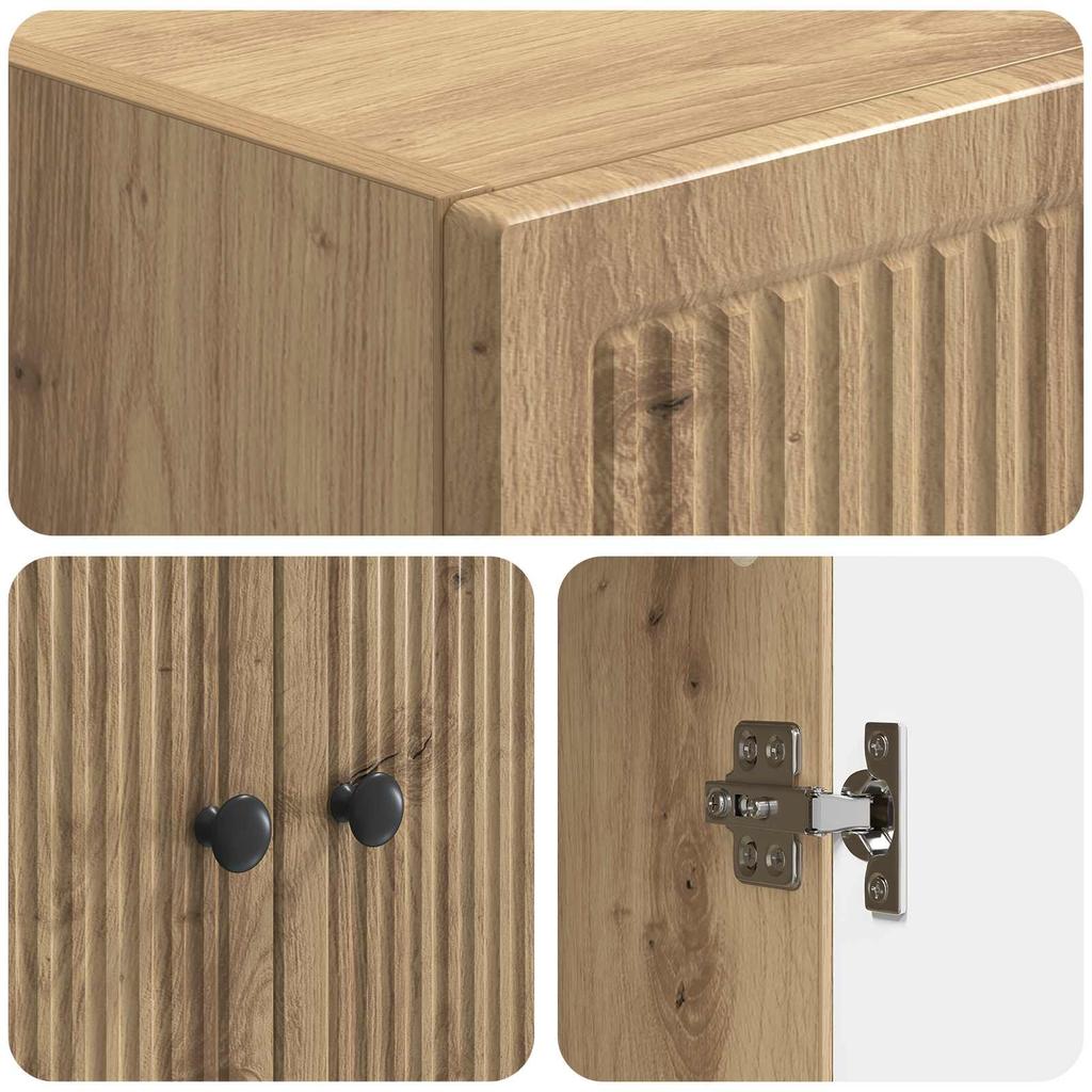 Cabinet Set 2 pcs Artisan Oak 66 x 34.5 x 90 cm Wood Based Panel
