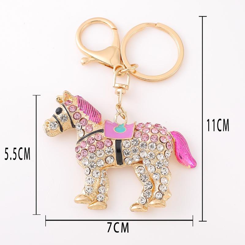 1 sztuka Zwierzę Koń Brelok Uchwyt Wisiorek Śliczny Zodiakalny Koń Breloczek Dekoracja DIY Kreatywny Mały Prezent