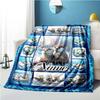 Otter Customize Your Name Blanket Used For Chair Office Sofa Bed Camping Soft And Warm Giving Friends And Relatives Birthday Graduation Gift