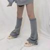 Millennium Subculture Solid Knit Leg Warmers: Japanese Korean Style Mid-Length Women's Socks