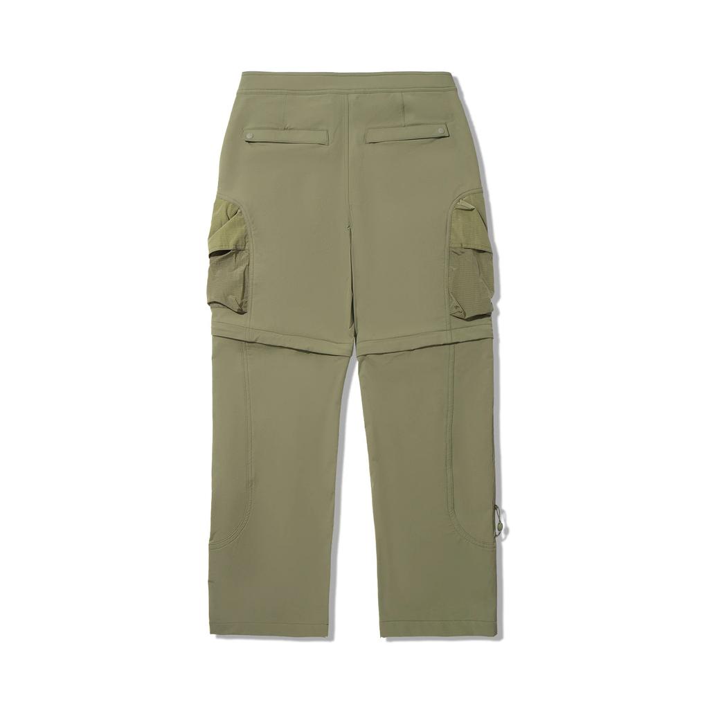 Li Ning Solid Color Soft Breathable Versatile Water-Resistant Loose Straight-Leg Sports Pants Men Bottoms AYKV425-3