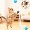 Cat Interactive Chew Toy Silicone High Elasticity Bite-resistant Kitten Toy Cat Teeth Cleaning Ball Toy Supplies