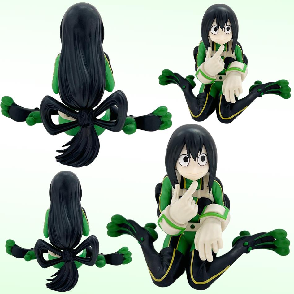 Winter Latest Arrival: 9Cm Asui Tsuyu Seated Pose Pvc Figurine - Age Of Heroes Series Collectible Model, Christmas Kids Plaything