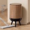 Pinhuan Wood Grain Tall Lidless Trash Can
