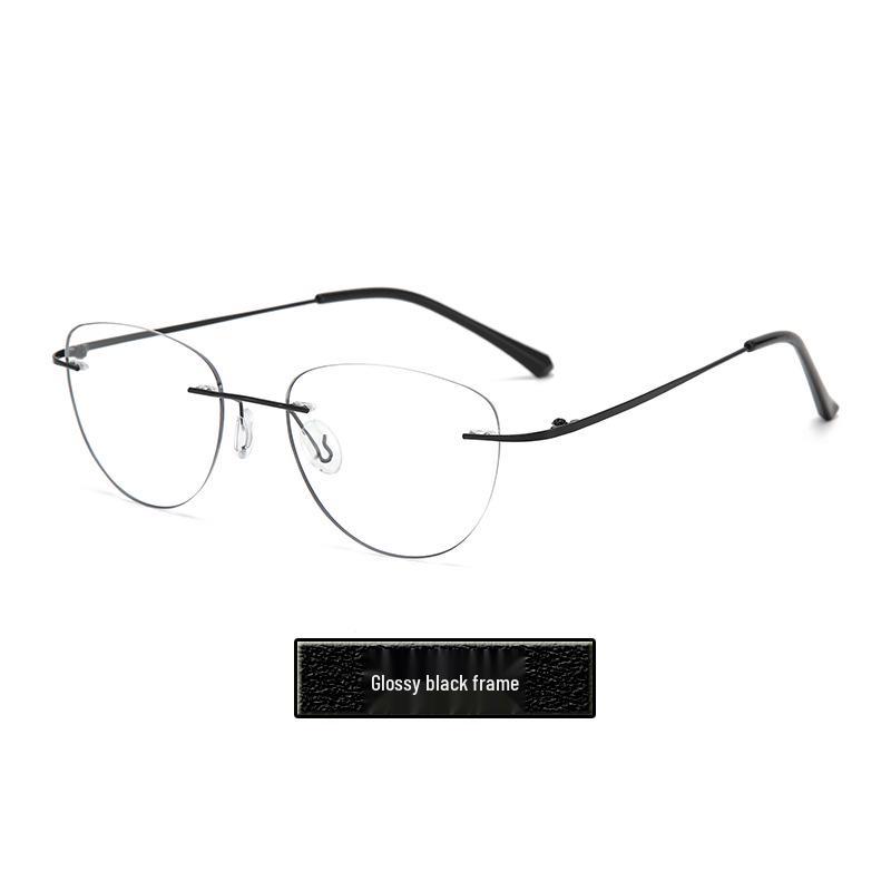 

Сверхлегкие безободковые очки унисекс с фотохромными линзами, блокирующими синий свет, для более стройного вида лица 0 Plano Anti-Blue Light