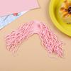 2Pcs Stress Relief Noodles Toy Soft TPR Elastic Rope Fidget Toy Kids Teens Adults Portable Decompression Simulated Spaghetti Stretch Sensory Toy