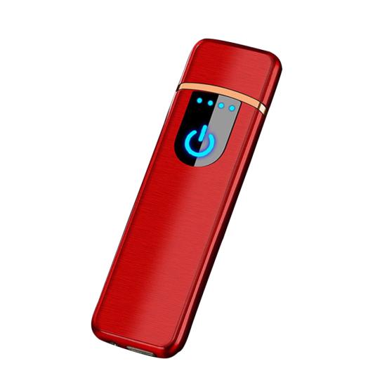 USB Rechargeable Windproof Lighter Collectible Men Touch-sensing Cigarette Gift