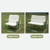 Outdoor Camping Folding Double Chair Portable Camping Beach Recliner Chair with Cushion