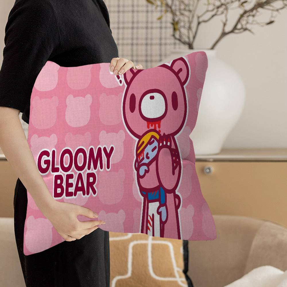 G-Gloomy B-Bear Pillow Gift Home Office Decoration Pillow Bedroom Sofa Car Cushion CoverPillow Case