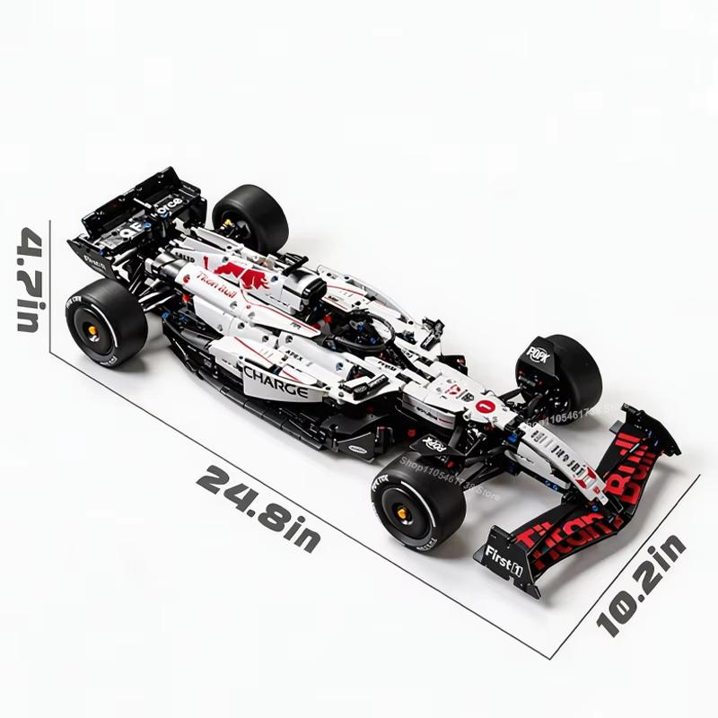 MK6025 NEW Technical Classic Performance 1900+Pcs RB21 White Sports Car Building Blocks MOC DIY Assembly Model Set Boys Toy Gift