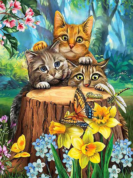 DIY Katze Diamantmalerei Hund Stickerei Tier Mosaik Bauernhof Neuankömmling Voll Quadratisch Rund Kreuzstich Handgefertigt Hobby