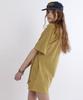 Green Butter Terry Open-Collar Dress (Khaki Beige)