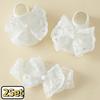2Set Lace Bow Princess Infant Headwear Korean Style Baby Floor Sock Elastic Hair Band  Newborn Baby