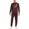 Nike Sweatshirts Men's Burgundy Stand Collar Moderate Other DC9168-652
