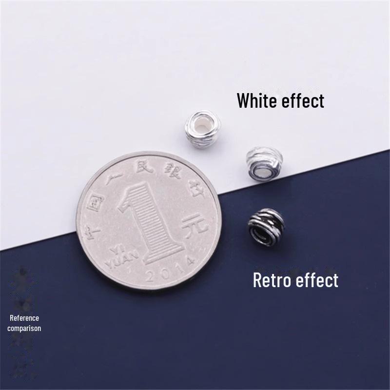 Retro Triangle Wool Ball Spacer Beads for DIY Geometric Jewelry Making