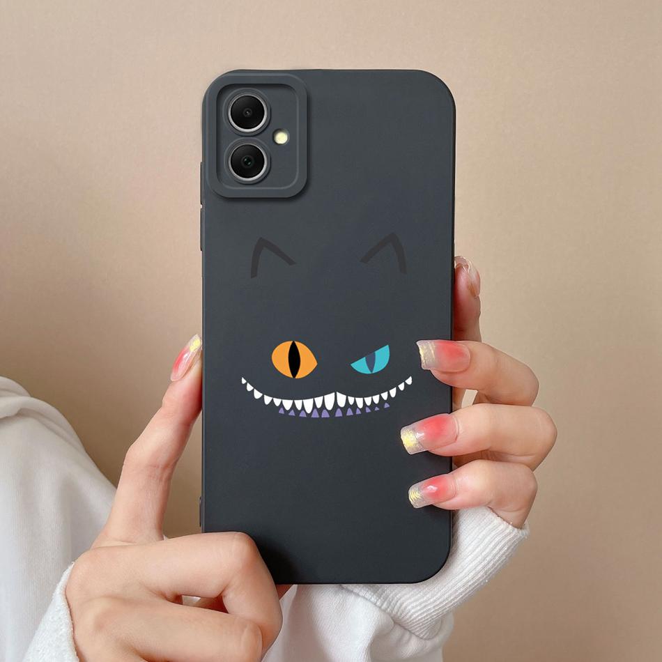 For Samsung Galaxy A05 A05S Phone Cases Simple Unique Soft Liquid Silicone Camera Protection Back Cover For Samsung A 05 Funda