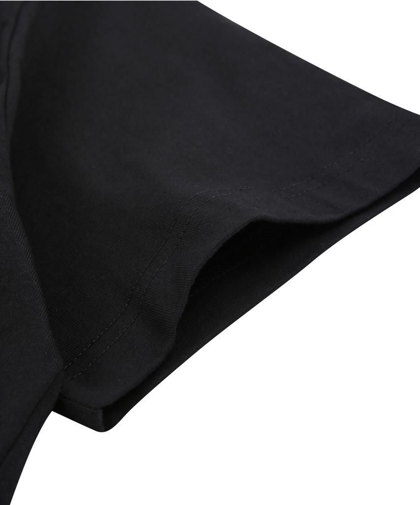DOLPHIN WAVE APPAREL Dolphin Layered Arch Logo Short Sleeve T-Shirt Black