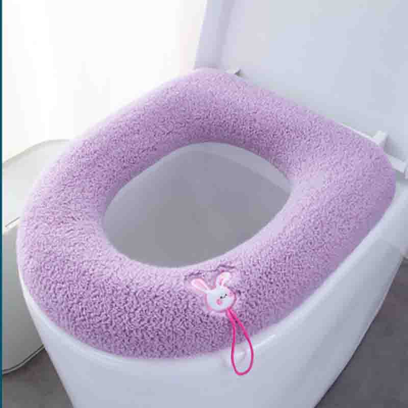 Haushalts-Toilettensitzkissen Vier Jahreszeiten Universal mit Griff Toilettenkissen Wintervergrößerung Toilettenkissen Verdickter Toilettenbezug