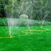 Automatic Garden Sprinkler 360-Degree Rotating Water Sprinkler 3-Arm Adjustable Sprinkler Garden Hose Attachment for Yard Lawn Irrigation