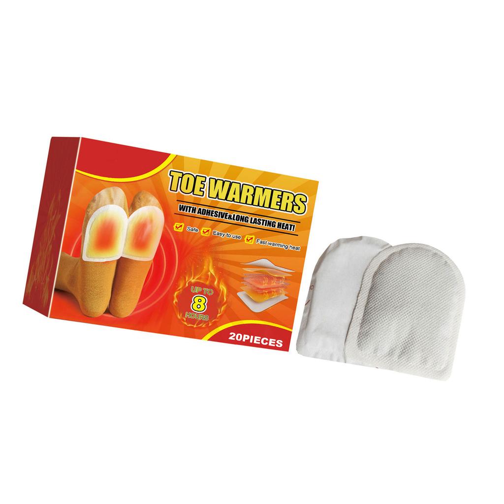 Self Adhesive Toe Warmer Pads 8 Hours of Heat Ultra Thin Foot Warmer Pad for Cold Weather Activities